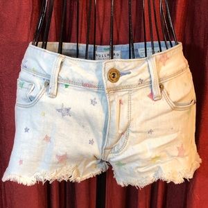 Denim Frayed Shorts